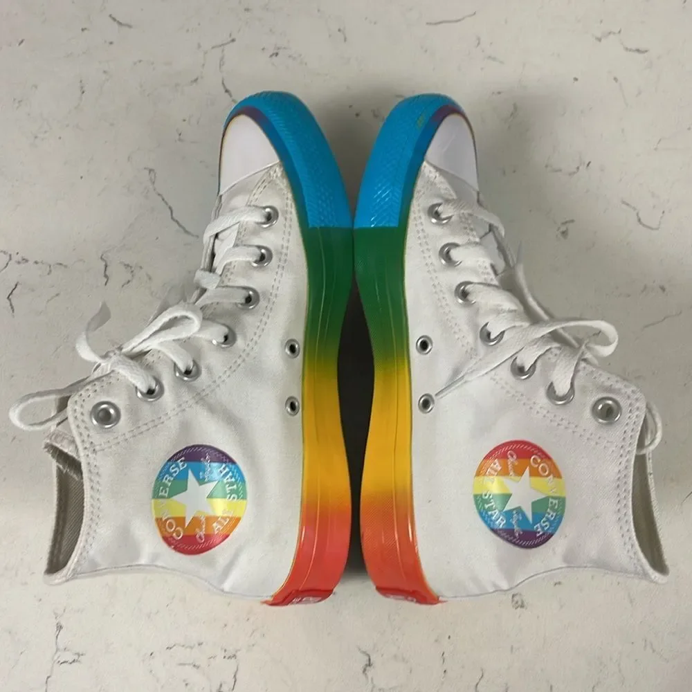Converse Chuck Taylor All Star High 'Smiley - Pride' Size 6.5 - Picture 8 of 16